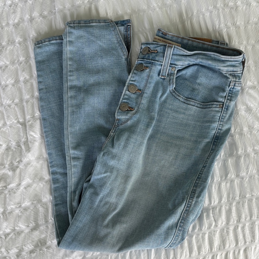 Levi's High Rise skinny ankle Light Blue Jeans
